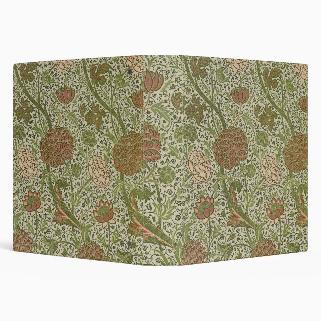 William Morris Cray Sage Flower Floral Botanical Binder (Background)