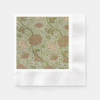 William Morris Cray Sage Flower Floral Botanical Napkin