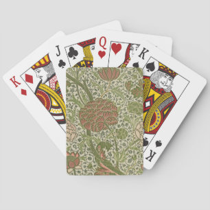 William Morris Cray Sage Flower Floral Botanical Playing Cards