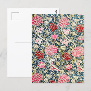 William Morris Cray Vintage Blossom Floral Design Postcard
