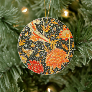 William Morris Cray Wallpaper Pattern Ceramic Ornament