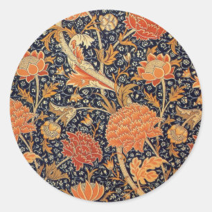 William Morris Cray Wallpaper Pattern Classic Round Sticker