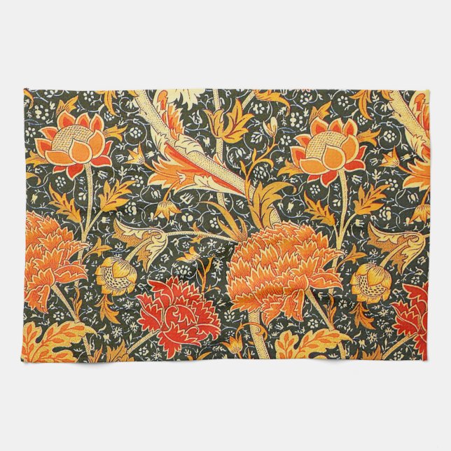 William Morris Cray Wallpaper Pattern Kitchen Towel (Horizontal)