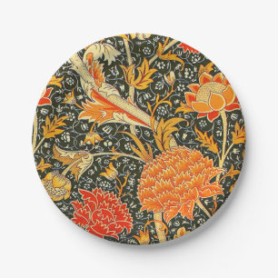 William Morris Cray Wallpaper Pattern Paper Plate