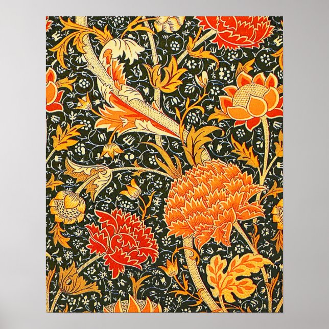 William Morris Cray Wallpaper Pattern Poster (Front)