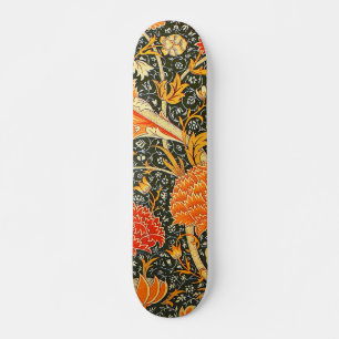 William Morris Cray Wallpaper Pattern Skateboard