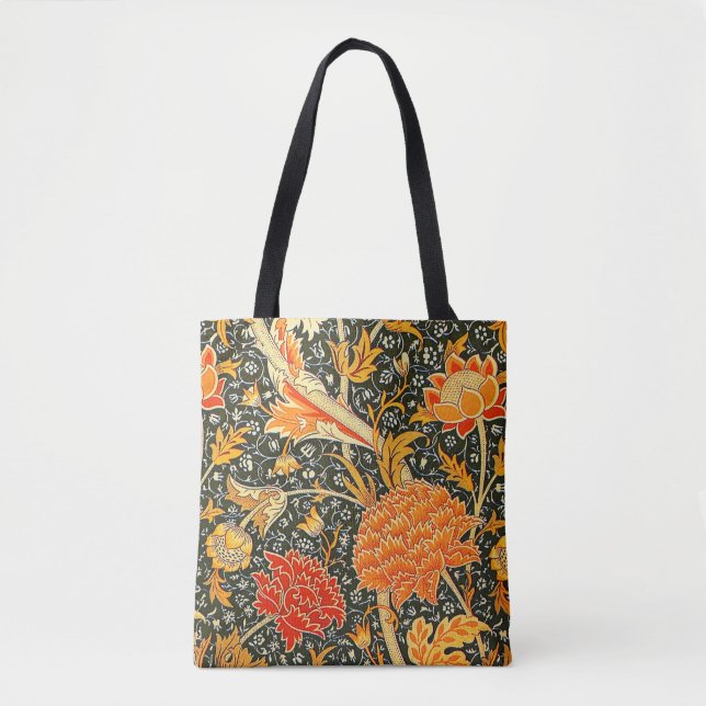 William Morris Cray Wallpaper Pattern Tote Bag (Front)