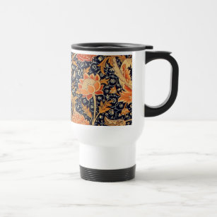 William Morris Cray Wallpaper Pattern Travel Mug