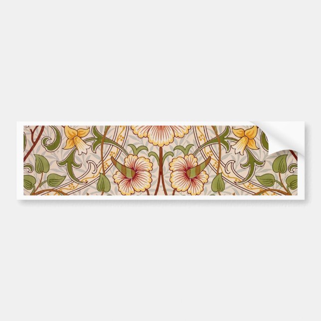 William Morris Daffodil Bumper Sticker (Front)