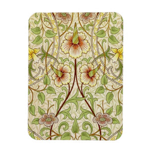 William Morris Daffodil Classic Flower Wallpaper Magnet