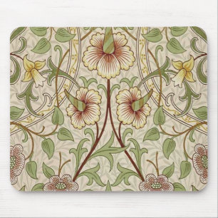 William Morris Daffodil Classic Flower Wallpaper Mouse Pad