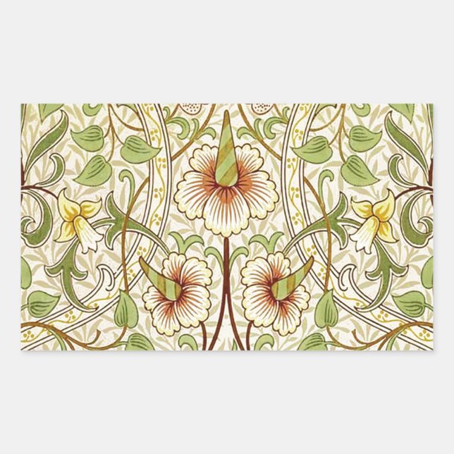William Morris Daffodil Classic Flower Wallpaper Sticker (Front)