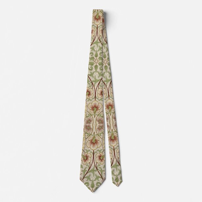 William Morris Daffodil Classic Flower Wallpaper Tie (Front)