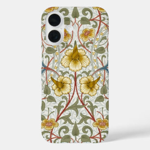 William Morris Daffodil Floral Pattern iPhone 16 Case