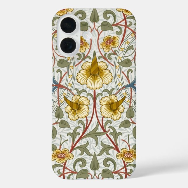 William Morris Daffodil Floral Pattern Case-Mate iPhone Case (Back)