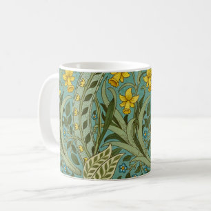 William Morris Daffodil Floral Pattern Classic Coffee Mug