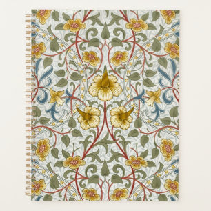 William Morris Daffodil Floral Pattern Planner