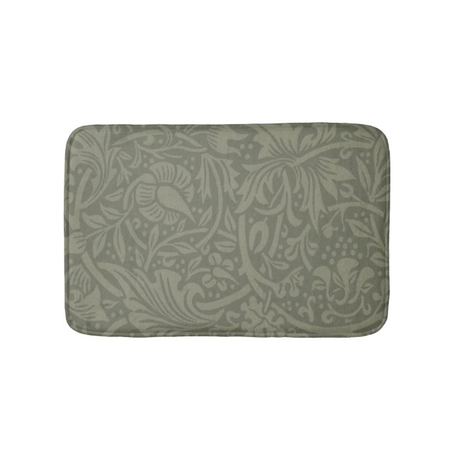 William Morris Daffodil Floral Wallpaper Bath Mat (Front)