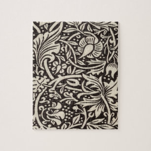 William Morris Daffodil Floral Wallpaper Jigsaw Puzzle
