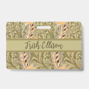 William Morris Daffodil Garden Flower Classic Bota Badge