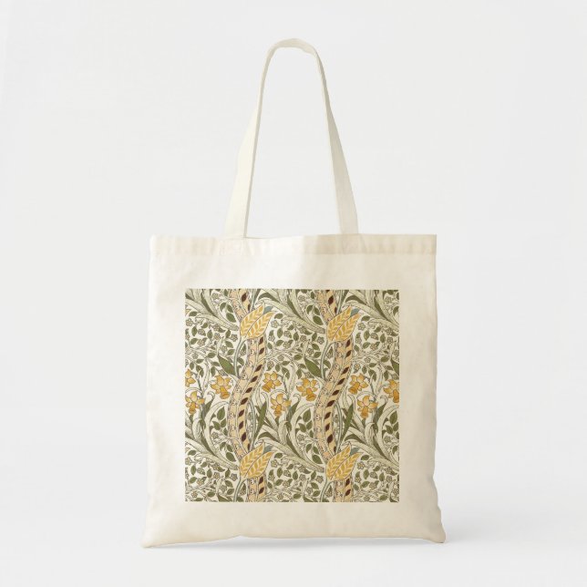 William Morris Daffodil Garden Flower Classic Bota Tote Bag (Front)