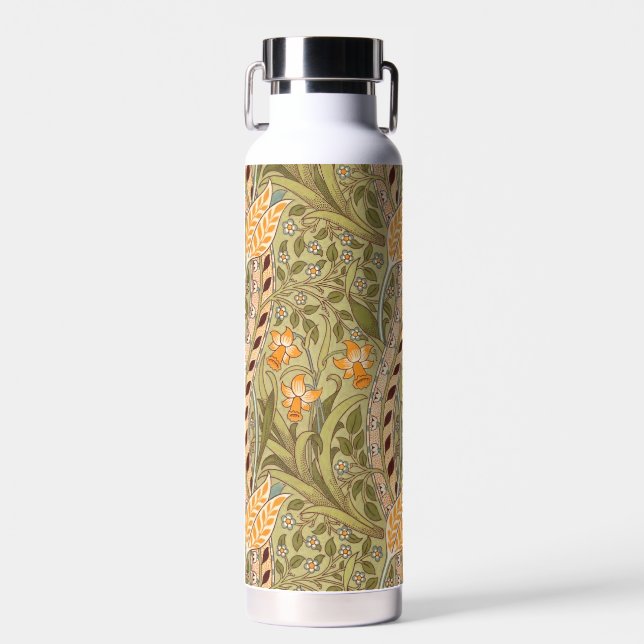 William Morris Daffodil Garden Flower Classic Bota Water Bottle (Front)