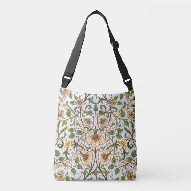 William Morris Daffodil Pattern Arts and Crafts Crossbody Bag (Front)