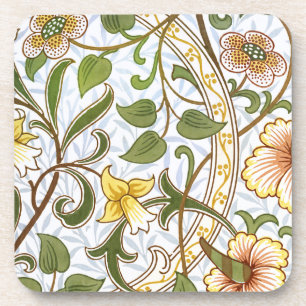 William Morris Daffodil Pattern Cork Coaster Set