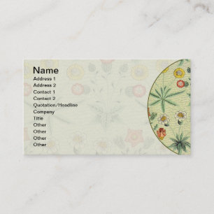 William Morris Daisy Floral Wallpaper Pattern Business Card