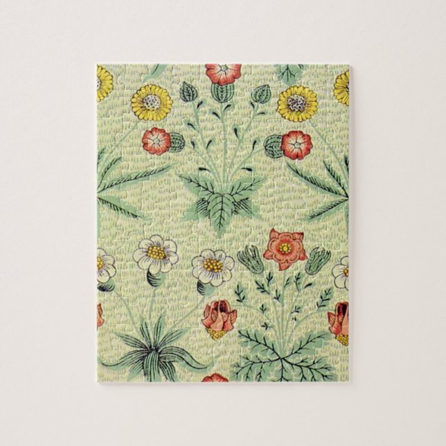 William Morris Daisy Floral Wallpaper Pattern Jigsaw Puzzle (Vertical)