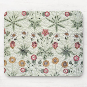 William Morris Daisy Floral Wallpaper Pattern Mouse Pad