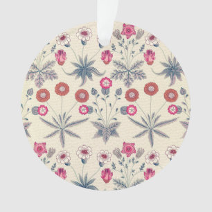 William Morris Daisy Motif floral Orange rouge