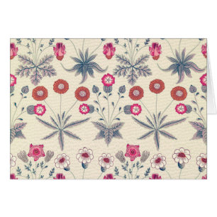 William Morris Daisy Motif Floral Rouge Orange