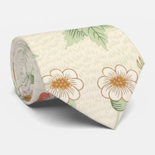 William Morris Daisy Pattern Retro Floral Elegant Tie