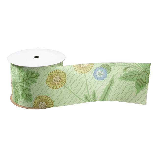 William Morris Daisy Pattern Satin Ribbon (Spool)
