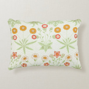 William Morris Daisy Vintage Botanical Pattern Accent Pillow