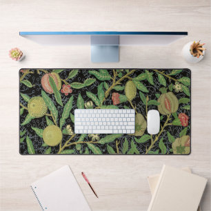 William Morris Dark Pomegranate Fruit Pattern Desk Mat