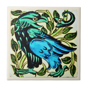 William * Morris De Morgan Eagle and Snark   Tile