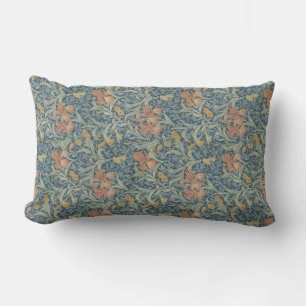 William Morris Decorative Art Iris Pattern Lumbar Pillow