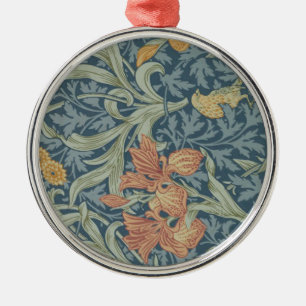 William Morris Decorative Art Iris Pattern Metal Ornament