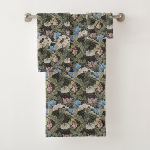 William Morris Decorative Art Wreath Pattern Bath Towel Set