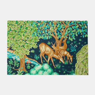 William Morris Deer by a Brook Tapestry Print Doormat