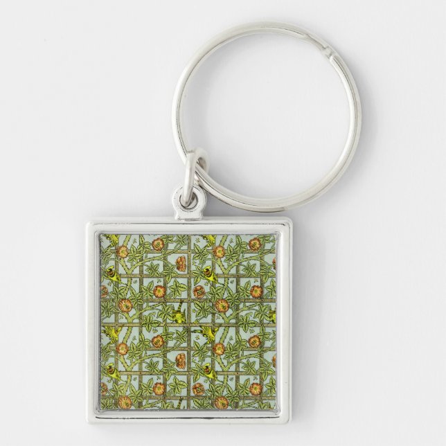 William Morris Design #5 Keychain (Front)