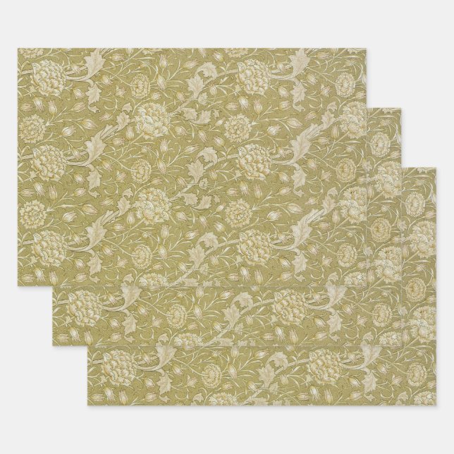 William Morris Design #6 Wrapping Paper Sheet (Set)