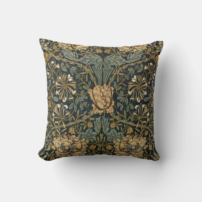 William Morris Design #7 Throw Pillow (Front)