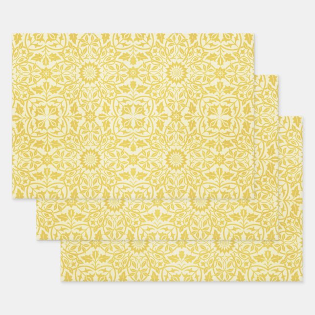 William Morris Design #8 Wrapping Paper Sheet (Set)