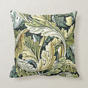 William Morris design: Acanthus leaf pattern Throw Pillow