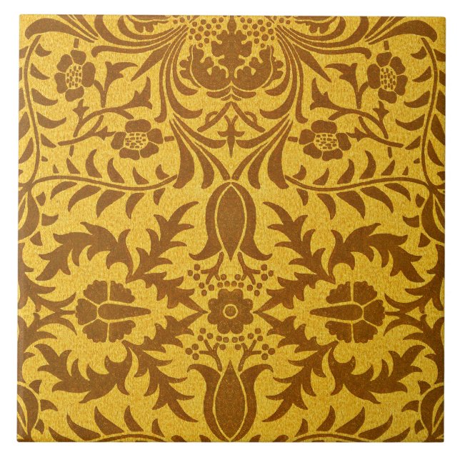 William Morris design, Vine Gold, Tile (Front)