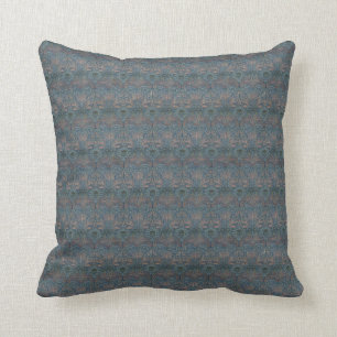 William Morris Dragon Peacock Larger Damask Pillow