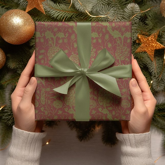 William Morris Elegant Holiday Wrapping Paper (William Morris, timeless designs.)